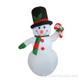 Boneco de neve inflável de Natal para decoração ao ar livre